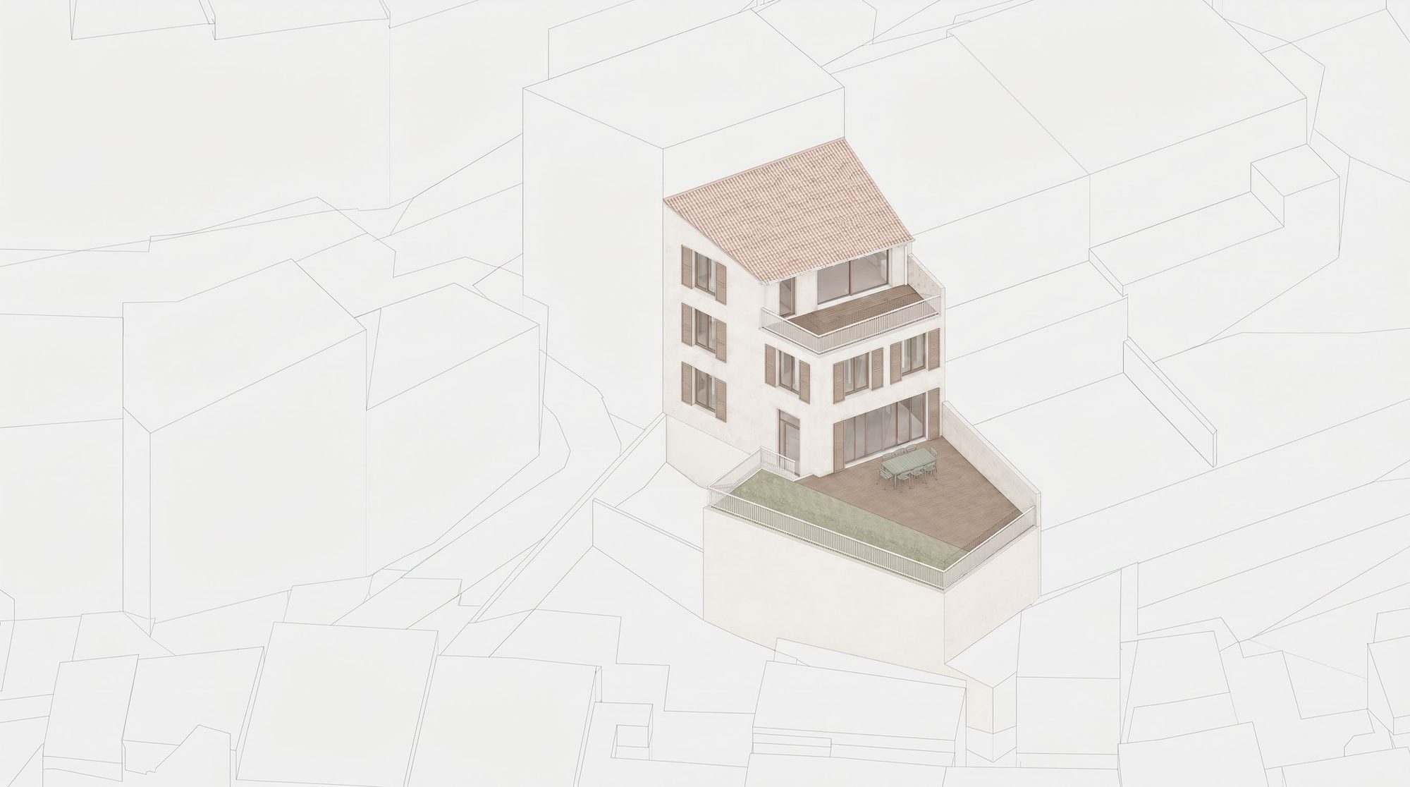 Axonométrie du projet Vauban